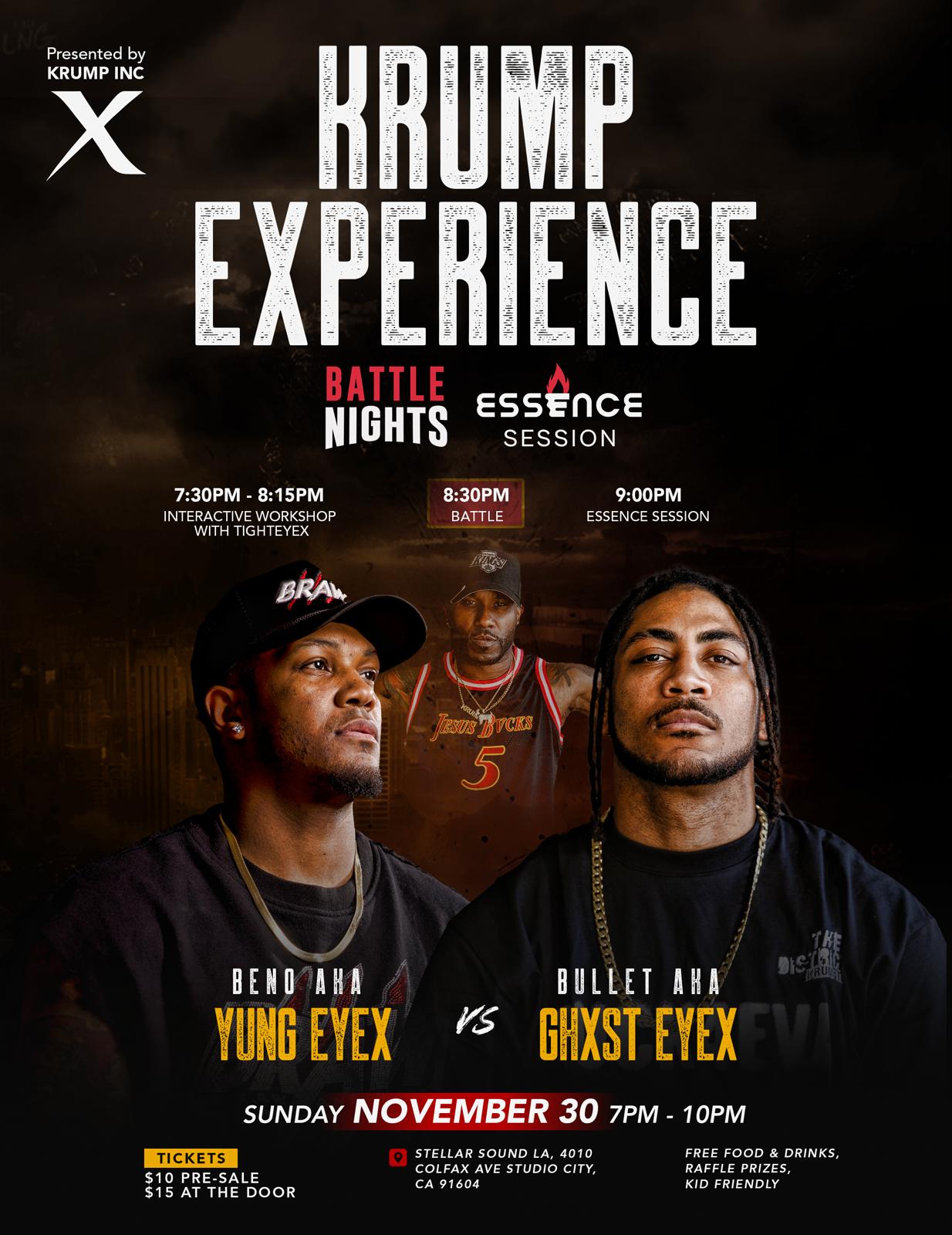 Krump Live Public Class with Tighteyex