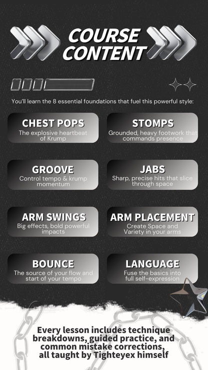 Tighteyex Official Krump Fundamental Online Classes